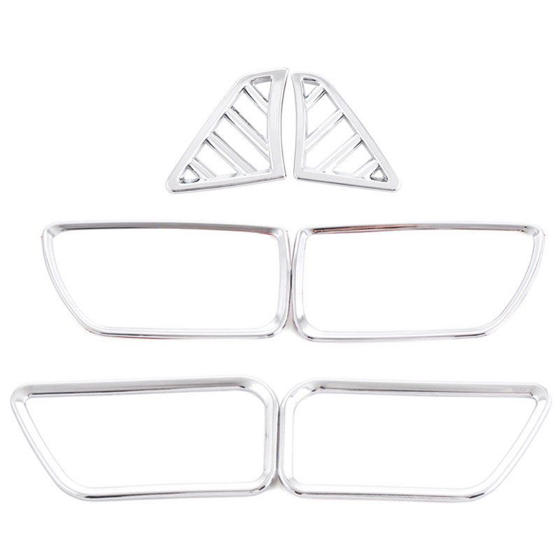 6PCS Za KIA RIO K2 2010-2016 ABS kromirana obloga poklopac izlaza klima uređaja unutarnja dekoracija prsten naljepnica