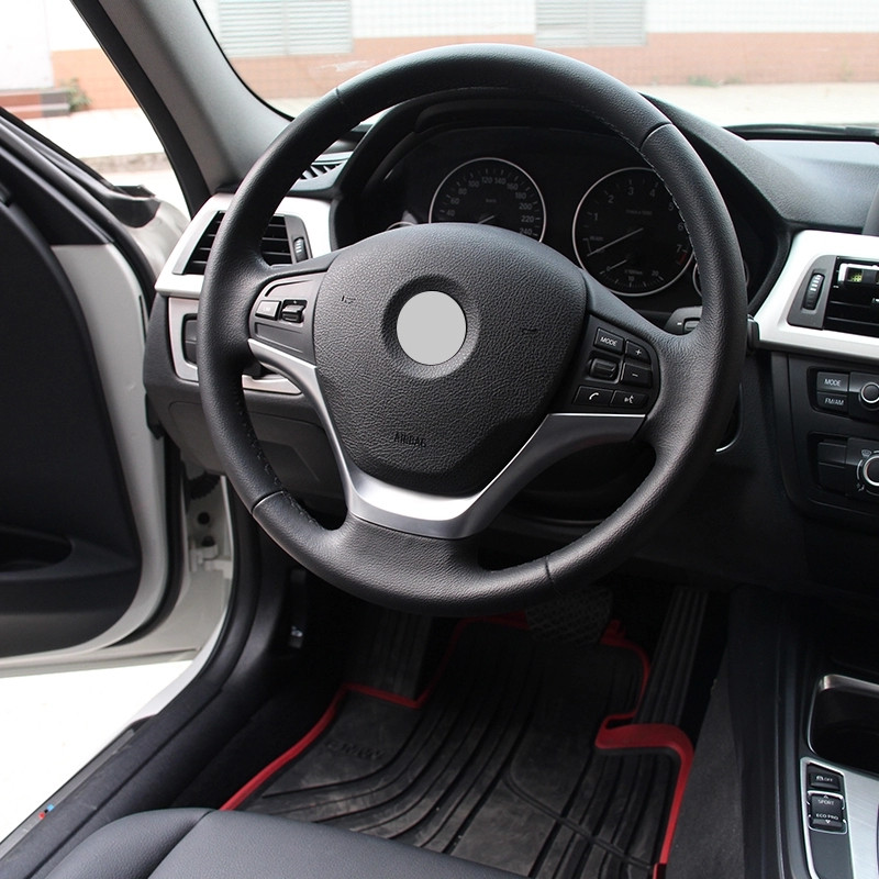 Autó szénszálas belső kormánykerék dekoratív keret panel burkolat burkolat BMW 3-as sorozat F30 F32 F34 2013-2019 tartozékokhoz
