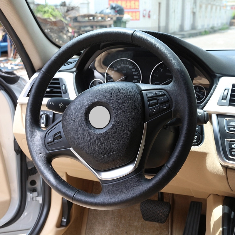 Autó szénszálas belső kormánykerék dekoratív keret panel burkolat burkolat BMW 3-as sorozat F30 F32 F34 2013-2019 tartozékokhoz