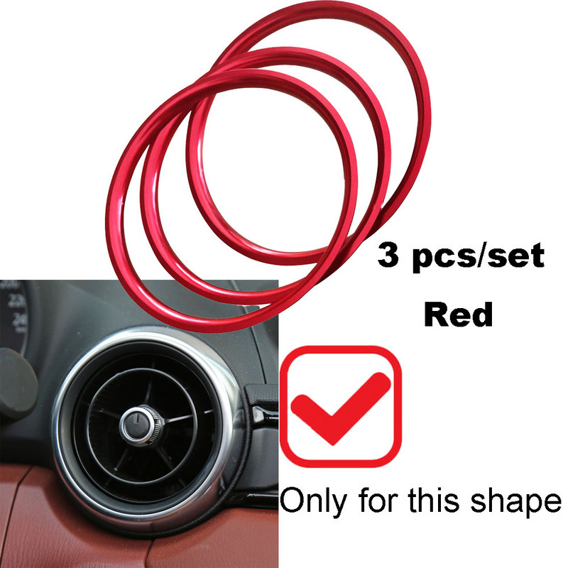 Autós klíma AC szellőzőnyílás kimeneti gyűrűs burkolat Mazda MX-5 MX5 mazda 2 CX-3 CX3 RF ND autós tartozékokhoz