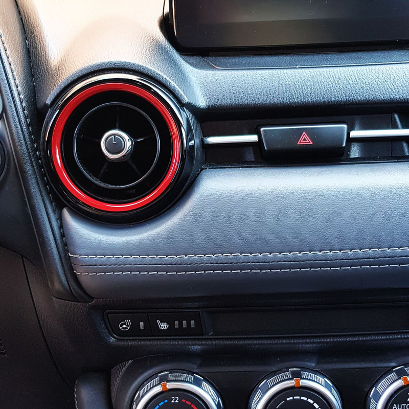 Autós klíma AC szellőzőnyílás kimeneti gyűrűs burkolat Mazda MX-5 MX5 mazda 2 CX-3 CX3 RF ND autós tartozékokhoz