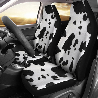 Huse scaun auto Cow Farmer (Set De 2) Huse scaune universale față pentru mașină și SUV Protector scaun personalizat Accesoriu mașină cu animale din desene animate