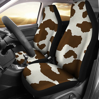 Huse scaun auto Cow Farmer (Set De 2) Huse scaune universale față pentru mașină și SUV Protector scaun personalizat Accesoriu mașină cu animale din desene animate