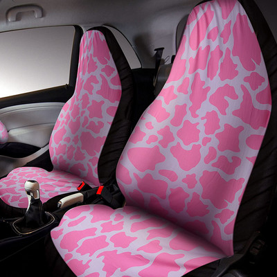 Huse scaun auto Cow Farmer (Set De 2) Huse scaune universale față pentru mașină și SUV Protector scaun personalizat Accesoriu mașină cu animale din desene animate