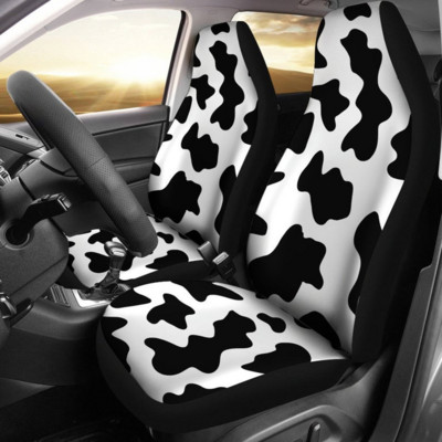 Huse scaun auto Cow Farmer (Set De 2) Huse scaune universale față pentru mașină și SUV Protector scaun personalizat Accesoriu mașină cu animale din desene animate