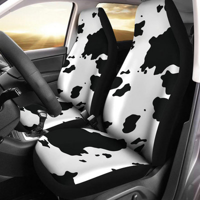 Huse scaun auto Cow Farmer (Set De 2) Huse scaune universale față pentru mașină și SUV Protector scaun personalizat Accesoriu mașină cu animale din desene animate