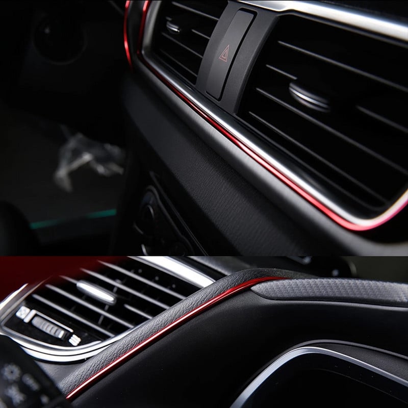 5M autó belső díszcsíkok Suzuki Sx4 Swift Sport Jimny Vitara Samurai autóhoz központi vezérlő dekoráció stílus kiegészítők