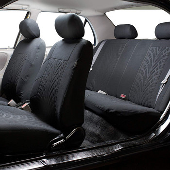 Универсален комплект калъфи за столчета за кола Предни задни Вътрешни калъфи за цели седалки Издръжлив дишащ въздушен мрежест плат Защита на седалката Аксесоари
