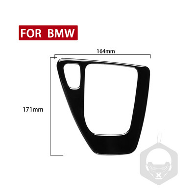 Auto salongi käiguvahetuspaneeli kleebis Dekoratiivne katte trimm BMW 3. seeria E90 E92 2005-2008 2010 2011 2012 tarvikud must