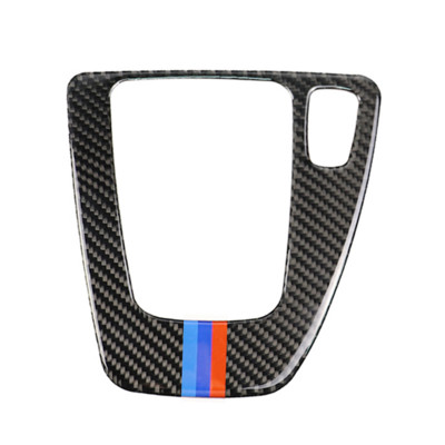 Car styling din fibră de carbon reală pentru panoul de control al schimbătorului de viteze, ornament autocolant pentru BMW seria 3 E90 E92 e93 2005-2009 2010 2011 2012