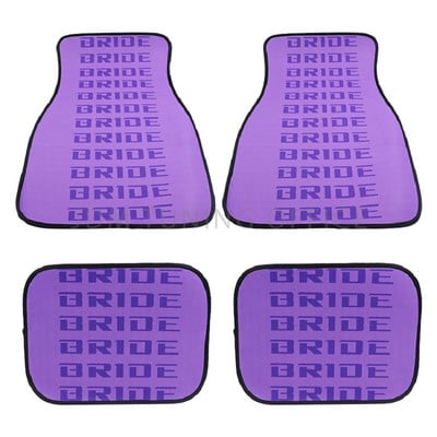4db BRIDE Fabric Anime autós padlószőnyeg Protector JDM Racing stílusú univerzális vízálló, csúszásmentes autó belső szőnyegek