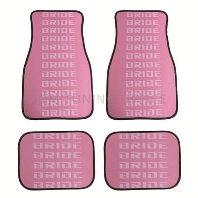 4db BRIDE Fabric Anime autós padlószőnyeg Protector JDM Racing stílusú univerzális vízálló, csúszásmentes autó belső szőnyegek