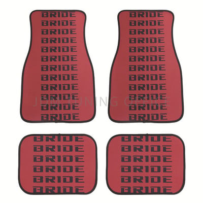 4db BRIDE Fabric Anime autós padlószőnyeg Protector JDM Racing stílusú univerzális vízálló, csúszásmentes autó belső szőnyegek