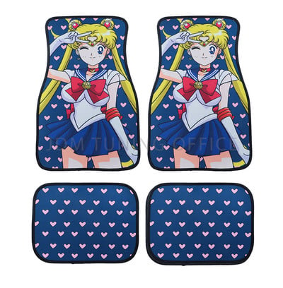 4db BRIDE Fabric Anime autós padlószőnyeg Protector JDM Racing stílusú univerzális vízálló, csúszásmentes autó belső szőnyegek