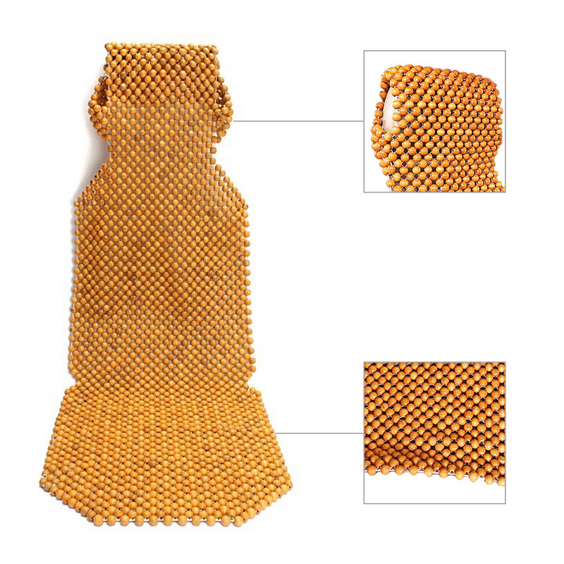 Universaalne Summer Cool Wooden Beads istmekate Massaaž autoistme padi 45x130cm padi tooli kate Auto Auto Office Home