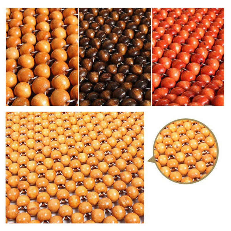 Universaalne Summer Cool Wooden Beads istmekate Massaaž autoistme padi 45x130cm padi tooli kate Auto Auto Office Home