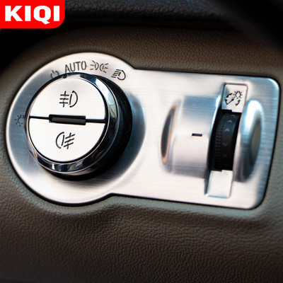KIQI Aluminiu 3 buc pentru Chevrolet Malibu Cruze Trax Opel Mokka ASTRA J Insignia Lampă de ceață Comutator faruri Decorare autocolant Trim