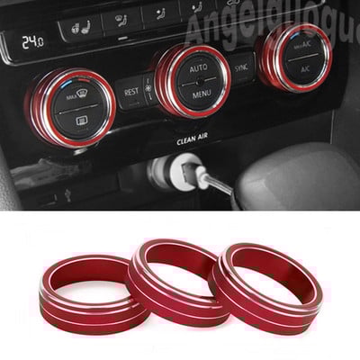 Poklopac prstena ručice za automobil od aluminijske legure Ukrasite za Volkswagen VW Tiguan Golf MK7 Passat B8 T-ROC Atlas