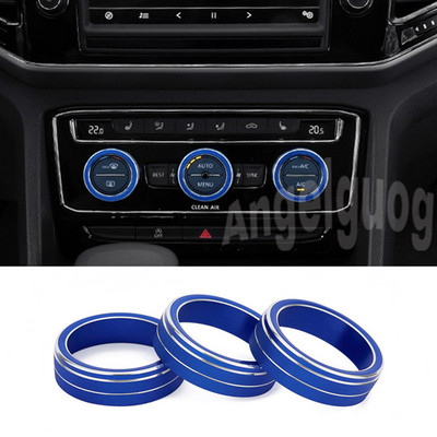 Poklopac prstena ručice za automobil od aluminijske legure Ukrasite za Volkswagen VW Tiguan Golf MK7 Passat B8 T-ROC Atlas