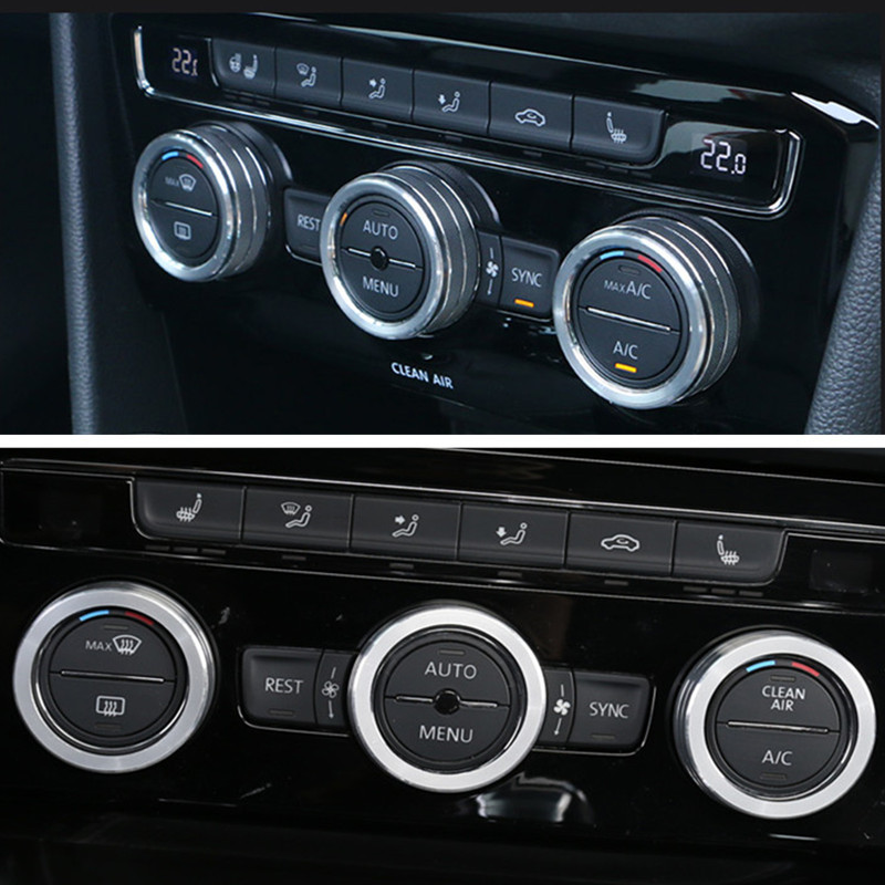 Poklopac prstena ručice za automobil od aluminijske legure Ukrasite za Volkswagen VW Tiguan Golf MK7 Passat B8 T-ROC Atlas