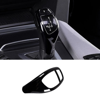 Világos fekete ABS autós sebességváltó gomb díszburkolat védőmatricák BMW 1 2 3 5 sorozathoz X3 X4 X5 X6 F30 F10 F32 F25 F15 F16