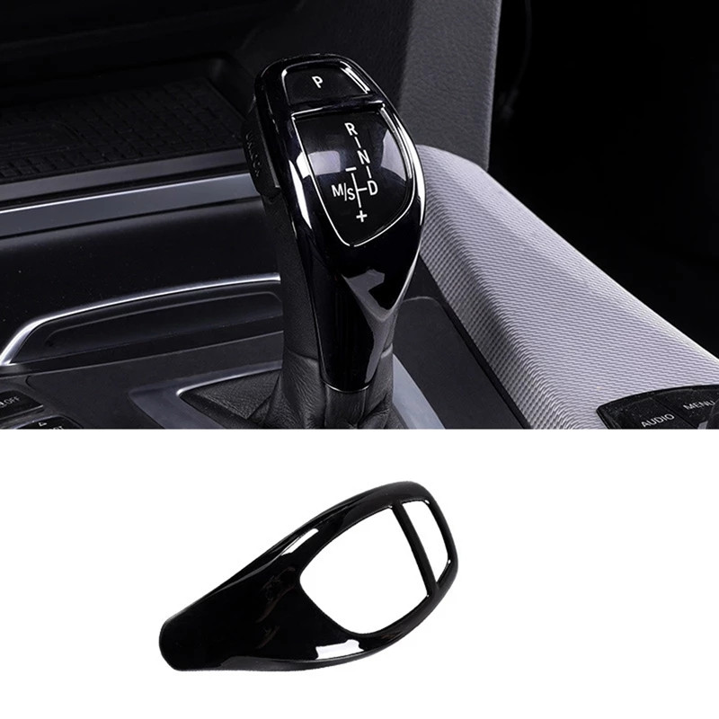 Világos fekete ABS autós sebességváltó gomb díszburkolat védőmatricák BMW 1 2 3 5 sorozathoz X3 X4 X5 X6 F30 F10 F32 F25 F15 F16