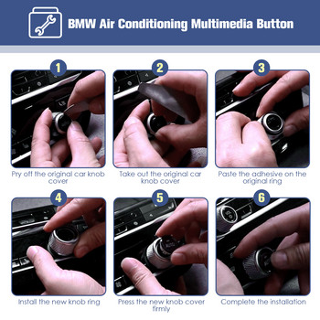 Αντικατάσταση κουμπιού κουμπιού ελέγχου έντασης αυτοκινήτου για την BMW Νέα Σειρά 3 G20 G05 X5 G06 X6 G07 X7 Z4 G29 Κρυστάλλινο εσωτερικό