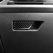 Autó másodpilóta kesztyű tárolódoboz fogantyú díszítő belső szénszálas matrica díszítő Audi A3 8V 13-18 LHD autótartozékokhoz