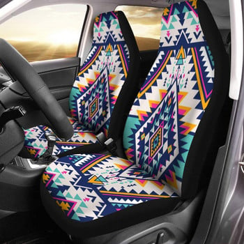 Чифт калъфи за автомобилни седалки Dark Tribal Abstract Art, 2 калъфа за предни седалки, протектор за столче за кола, аксесоари за кола