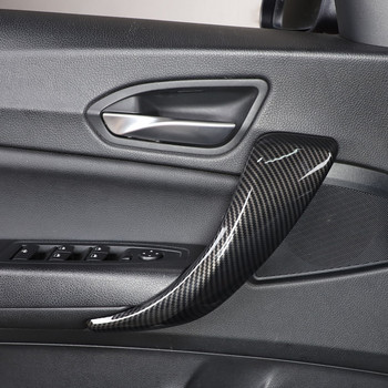 Въглеродни влакна Цветна дръжка на вратата Декорация на рамката на капака за BMW 1 2 Series F20 F21 F22 F23 2012-2017 Интериор на автомобила