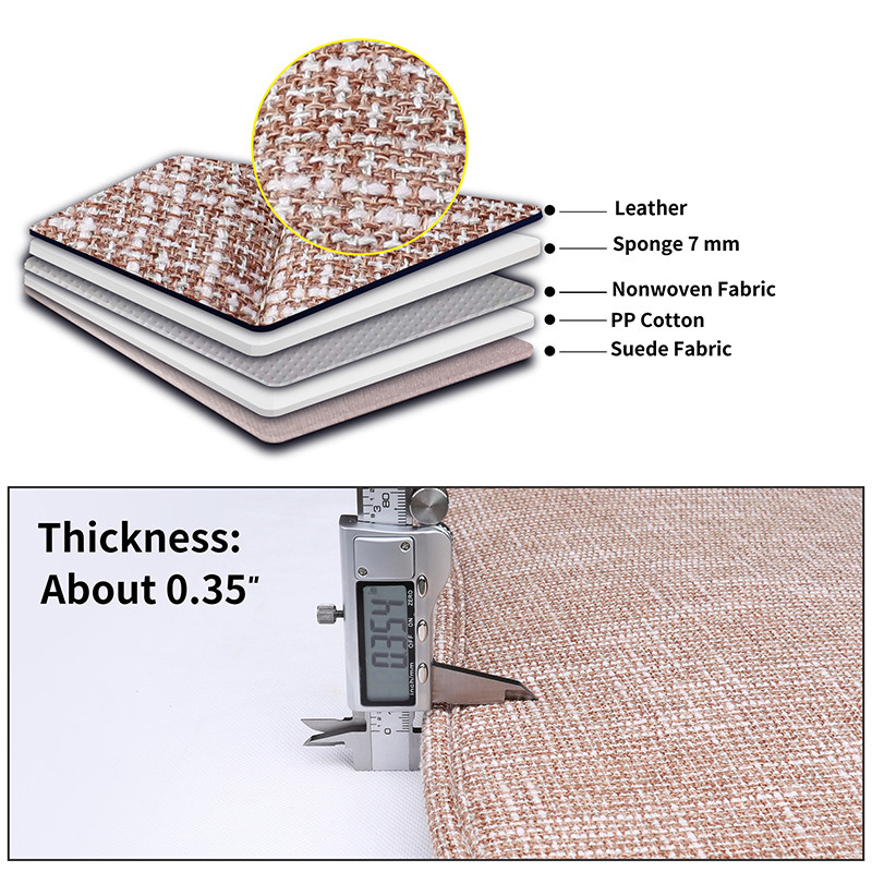 Lininis automobilio sėdynės užvalkalas su atlošu ir skrybėle smėlio spalvos priekinės sėdynės pagalvėlės apsauga automobilinis salonas sunkvežimių visureigiams ar MPV