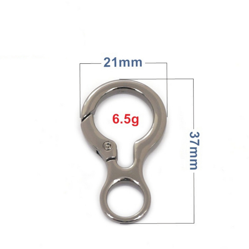 5db 21x37mm-es kioldópattintható csat kampós rugós gyűrű barkácskulcstartóhoz kulcstartó kézműves ékszerkészítési kellékek kézzel készített szerelvények