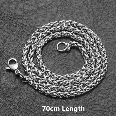 3/4/5/6mm rozsdamentes acél férfi nyaklánc nyaklánc 50/60/70/80 cm hosszú homár kapcsok női ajándék ékszer kiegészítők
