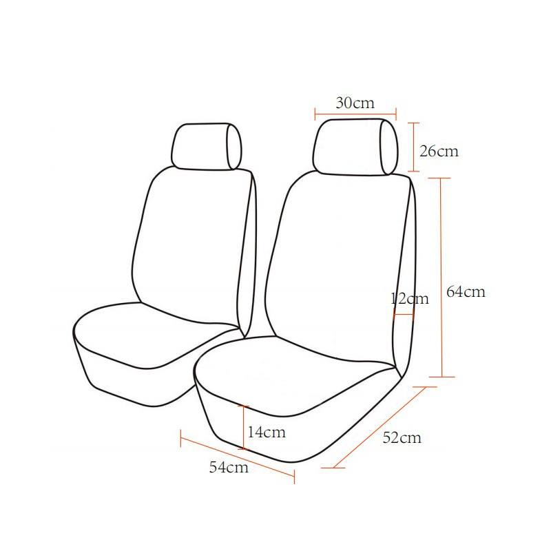AUTO PLUS Univerzális poliészter hímzésű autósüléshuzatok készlet tartozékok Belső női huzatok Autóülések A legtöbb autóhoz használható
