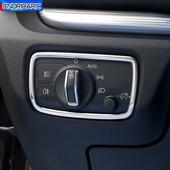 Roostevabast terasest auto esitulelaterna lülitusnupud raami kaunistus katte trimm Audi A3 8V 2013-2019 autotarvikutele