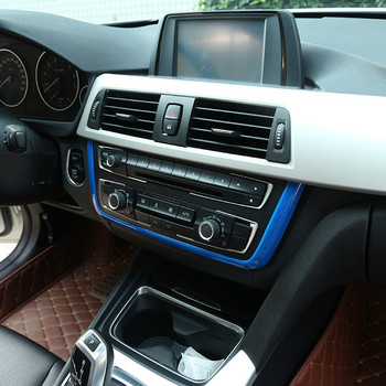 Κεντρική κονσόλα αυτοκινήτου Πλαισίου πολυμέσων Διακοσμητικό ABS Chrome For BMW 3 4 Series 3 Series GT F30 F36 316 318 320 2013-2019 Αξεσουάρ αυτοκινήτου