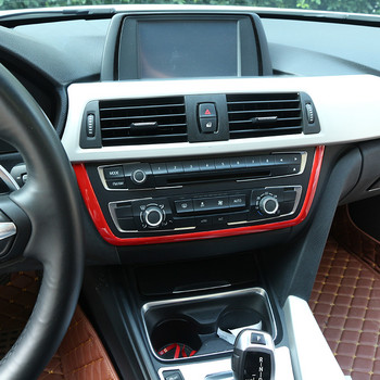 Κεντρική κονσόλα αυτοκινήτου Πλαισίου πολυμέσων Διακοσμητικό ABS Chrome For BMW 3 4 Series 3 Series GT F30 F36 316 318 320 2013-2019 Αξεσουάρ αυτοκινήτου