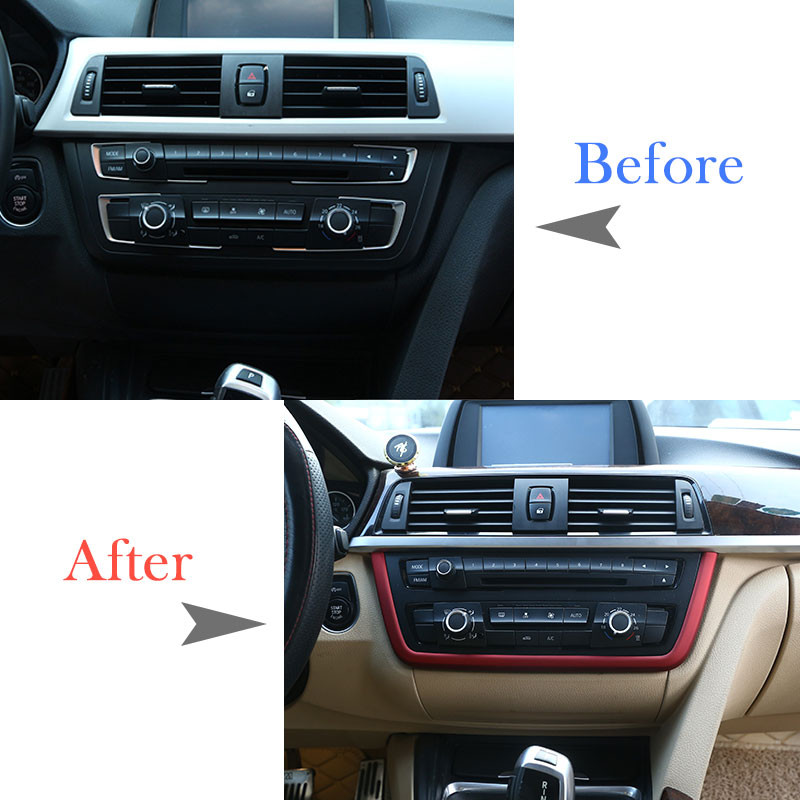 Rám multimediálnej stredovej konzoly do auta, ABS chróm, pre BMW 3, 4, 3, GT F30, F36, 316, 318, 320, 2013-2019, autopríslušenstvo