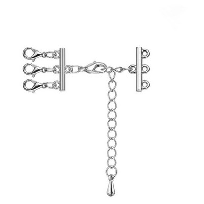 2Sets Multi Strand Homár kapcsok Hosszabbító Lánc Nyaklánc Karkötő Csatlakozók Horgok Barkács ékszerkészítési Kellékek Kiegészítők