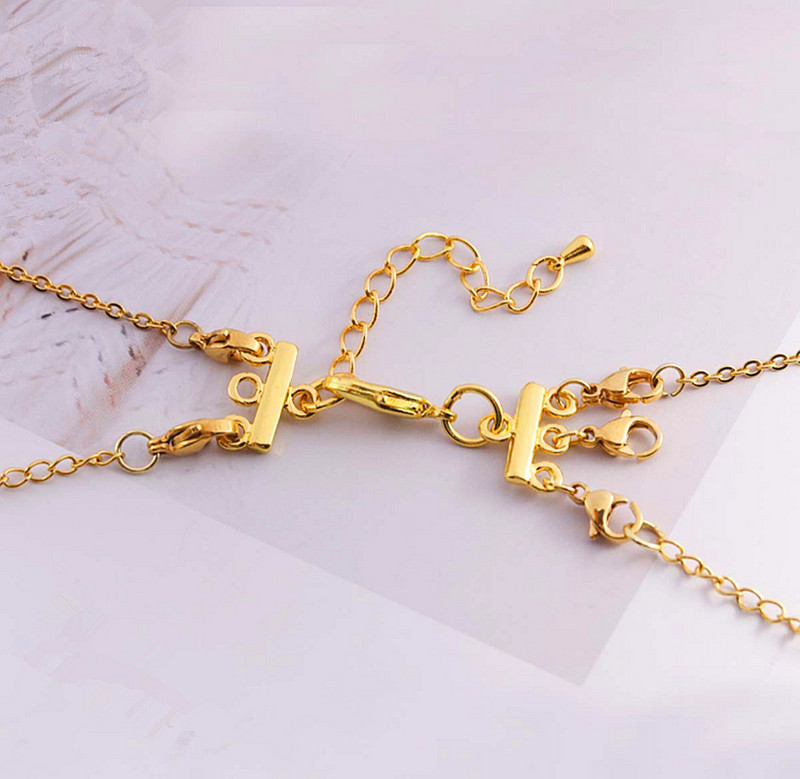 2Sets Multi Strand Homár kapcsok Hosszabbító Lánc Nyaklánc Karkötő Csatlakozók Horgok Barkács ékszerkészítési Kellékek Kiegészítők