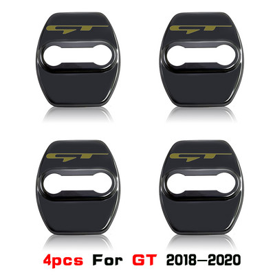 4db Car Door Lock cover Protect for kia gt gtline k3 k5 seltos atlantica ceed Forte RIO STINGER 2018-2020 autó kiegészítők