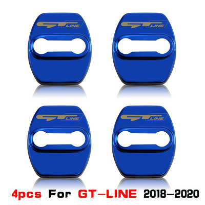 4db Car Door Lock cover Protect for kia gt gtline k3 k5 seltos atlantica ceed Forte RIO STINGER 2018-2020 autó kiegészítők
