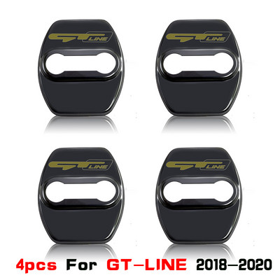 4db Car Door Lock cover Protect for kia gt gtline k3 k5 seltos atlantica ceed Forte RIO STINGER 2018-2020 autó kiegészítők