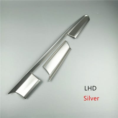 Središnja konzola Upravljačka ploča, navigacijski poklopac, ukrasne trake, 2 komada za Audi A6 C7 2012-2018 Dodaci za unutrašnjost automobila od nehrđajućeg čelika