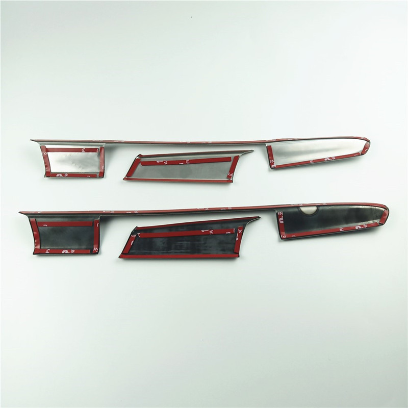 Središnja konzola Upravljačka ploča, navigacijski poklopac, ukrasne trake, 2 komada za Audi A6 C7 2012-2018 Dodaci za unutrašnjost automobila od nehrđajućeg čelika