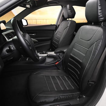 AUTOYOUTH Калъфи за автомобилни седалки Мека луксозна PU кожа За electra glide За i30 Coupe За RANGE ROVER IV(L405) Черен за GLC(X253)