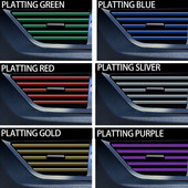 10 kom. Trake za ukrašavanje interijera automobila Ukrasna obloga Automatski klima uređaj Rešetka ventilacijskog otvora Kromirana unutarnja traka Auto naljepnica