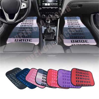 4 ΤΕΜ. Universal jdm Racing Cluture Πατάκι δαπέδου αυτοκινήτου Αξεσουάρ εσωτερικού χώρου με στυλ αυτοκινήτου ΝΥΦΗ Προστατευτικό προστατευτικό ποδιών δαπέδου χαλί