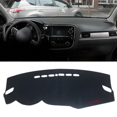 Auto armatuurlaud Väldi valguspadjakesi näidiku platvormi lauakatte matt Vaibad Mitsubishi Outlander 3 jaoks 2013-2018 2019 2020 2021