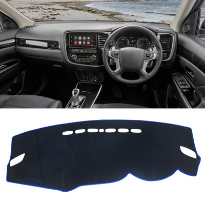 Auto armatuurlaud Väldi valguspadjakesi näidiku platvormi lauakatte matt Vaibad Mitsubishi Outlander 3 jaoks 2013-2018 2019 2020 2021